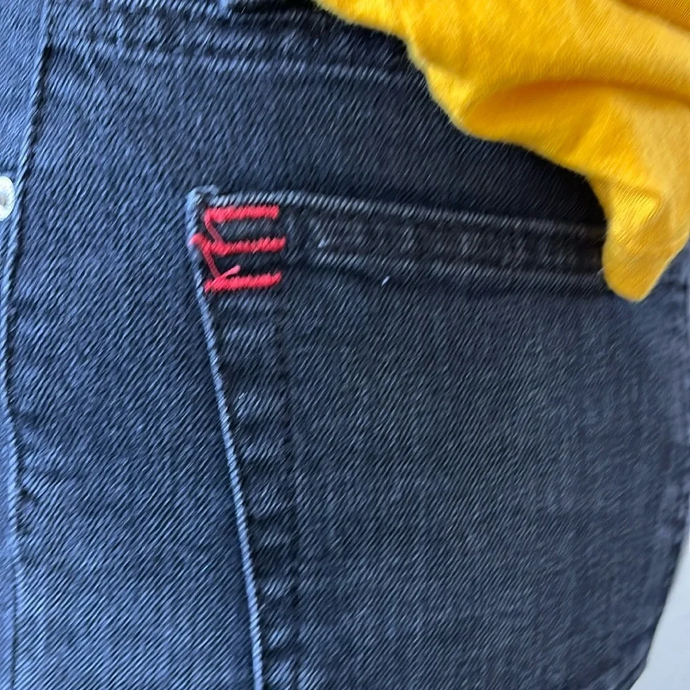 BDG Urban Outfitters Black distressed Flared cropped high waisted denim Jeans - Picture 5 of 7